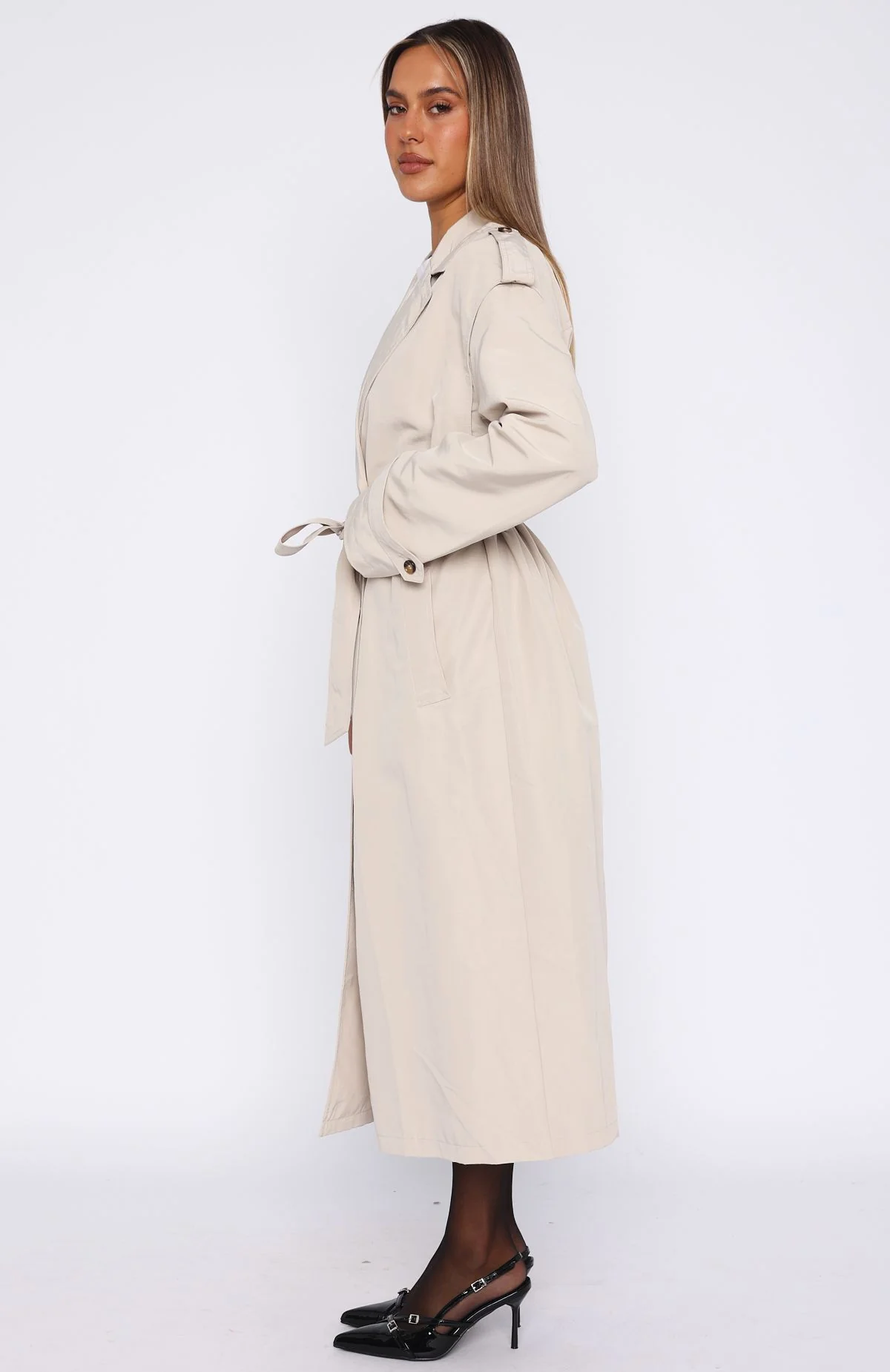 Working Overtime Trench Beige - Image 3