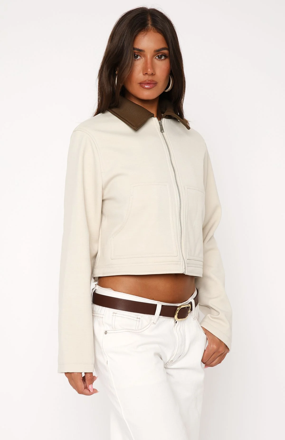 You Told Me Jacket Beige - Image 4