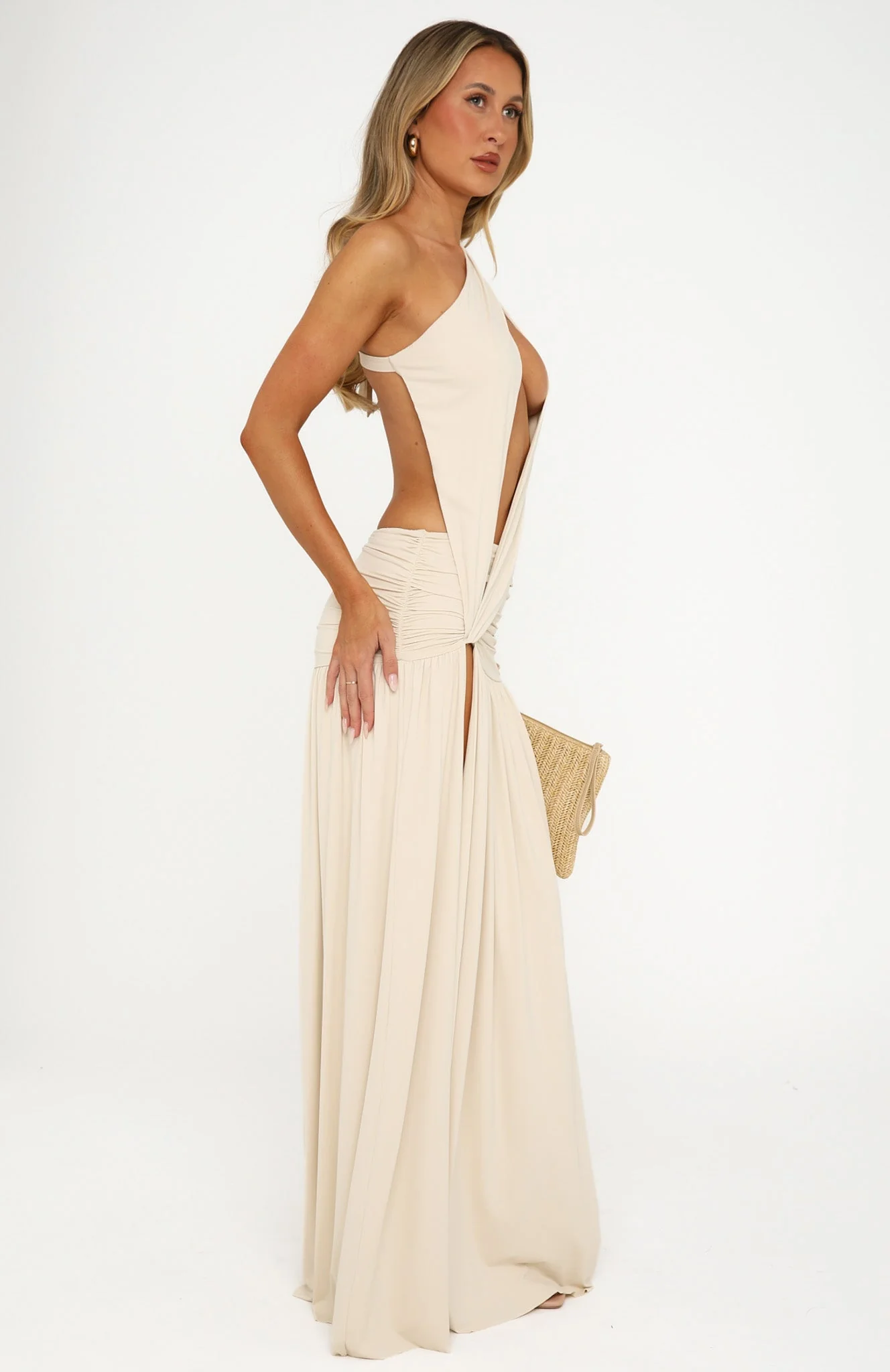 Zamina Maxi Dress Sand - Image 4
